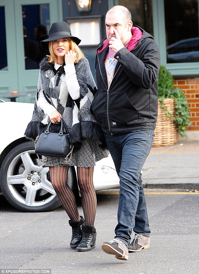 Stephanie Waring shares a lunch date with Suits' Rick Hoffman in London