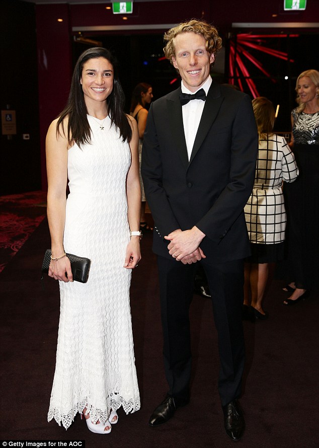 Hurdler Michelle Jenneke stuns in white gown at Australian Olympic team