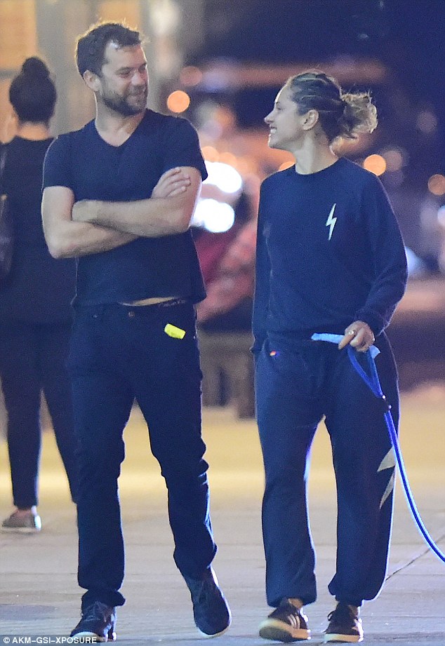 Joshua Jackson takes stroll with Allegiance's Margarita Levieva in NYC