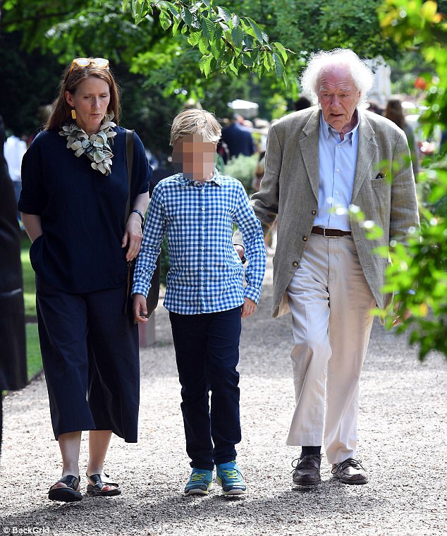 Michael Gambon and mistress Philippa Hart go out with son Daily Mail