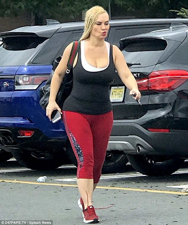 Coco Austin flaunts her 40DDs in corseted bikini Daily Mail Online