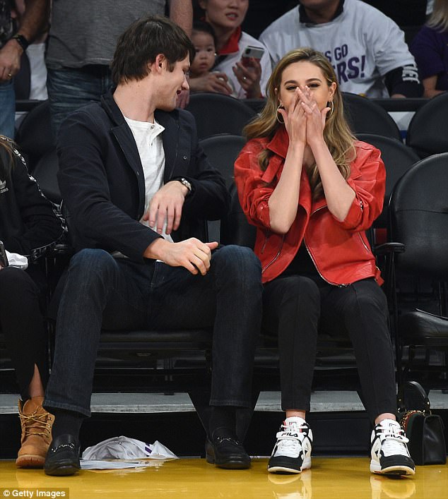 Scarlet and Sophia Stallone enjoy Lakers game double date Daily Mail