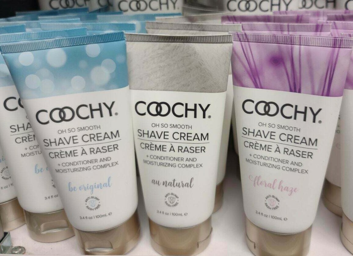 coochy water based shave cream skin protection oh so original safe for