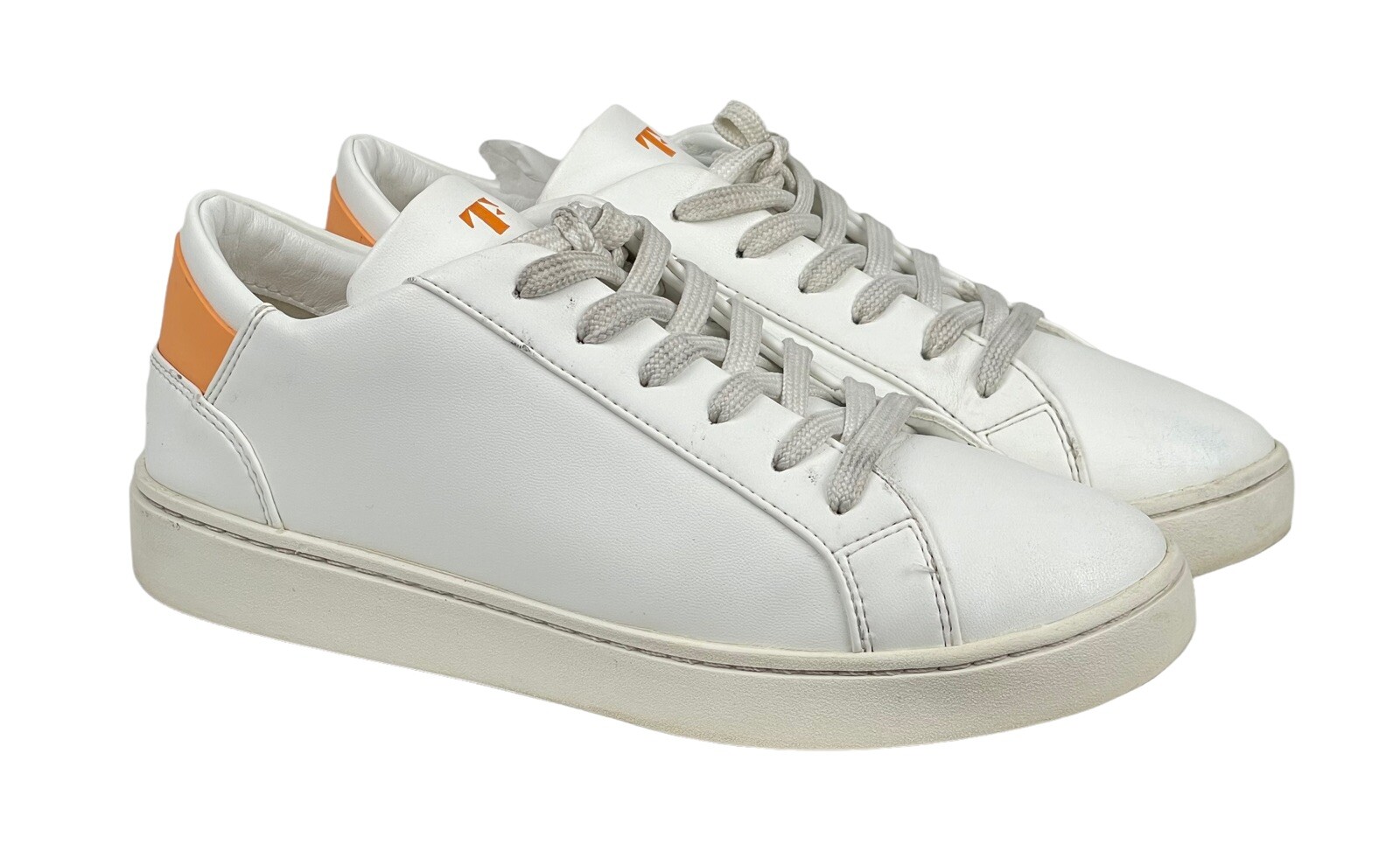 Thousand Fell White Lace Up Crush (Orange) Sneakers W… Gem
