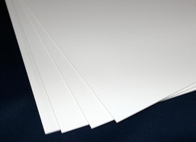 1 hart PVC Kunststoffplatte WEISS 800x500x4mm günstig