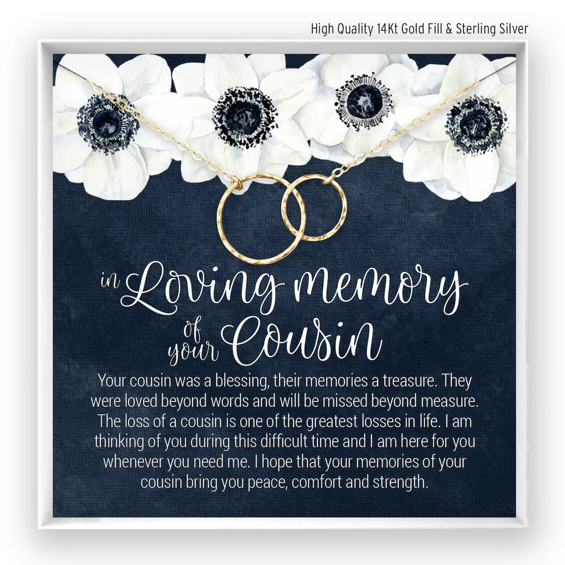 Loss of Cousin Gift Grief Gift Sympathy Gift Cousin Etsy