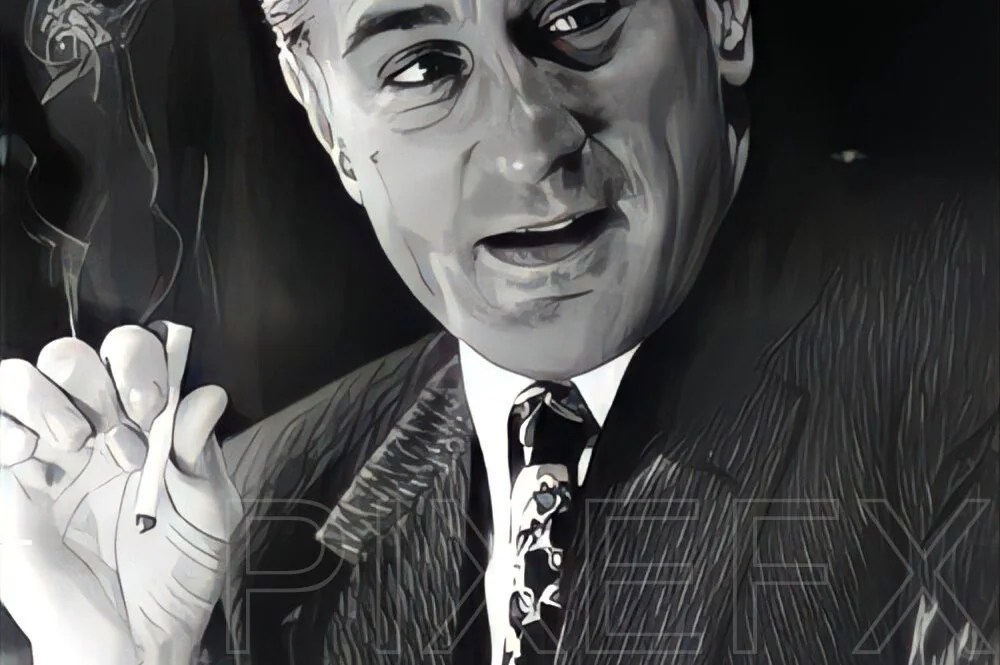 Goodfellas Poster Robert De Niro Smoking Poster Oil Painting Print Goodfellas Movies TV