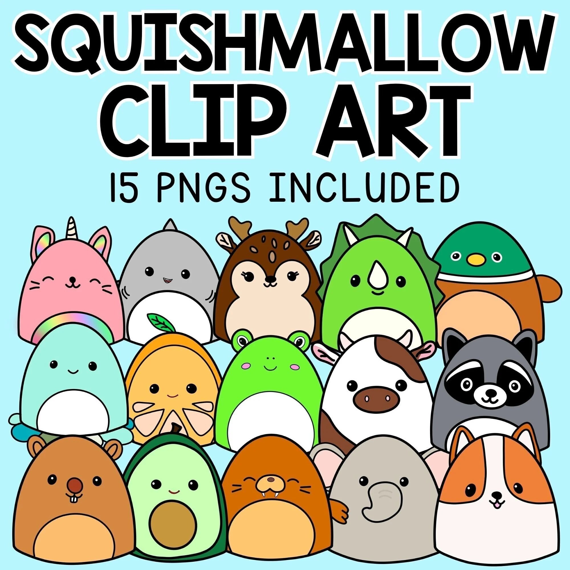 Squishmallow Pngs Squishmallow Clip Art Squishmallow Digital Stickers