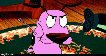 Courage the cowardly dog GIF Find on GIFER