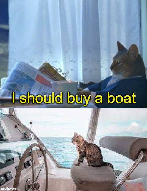 I should buy a boat Imgflip