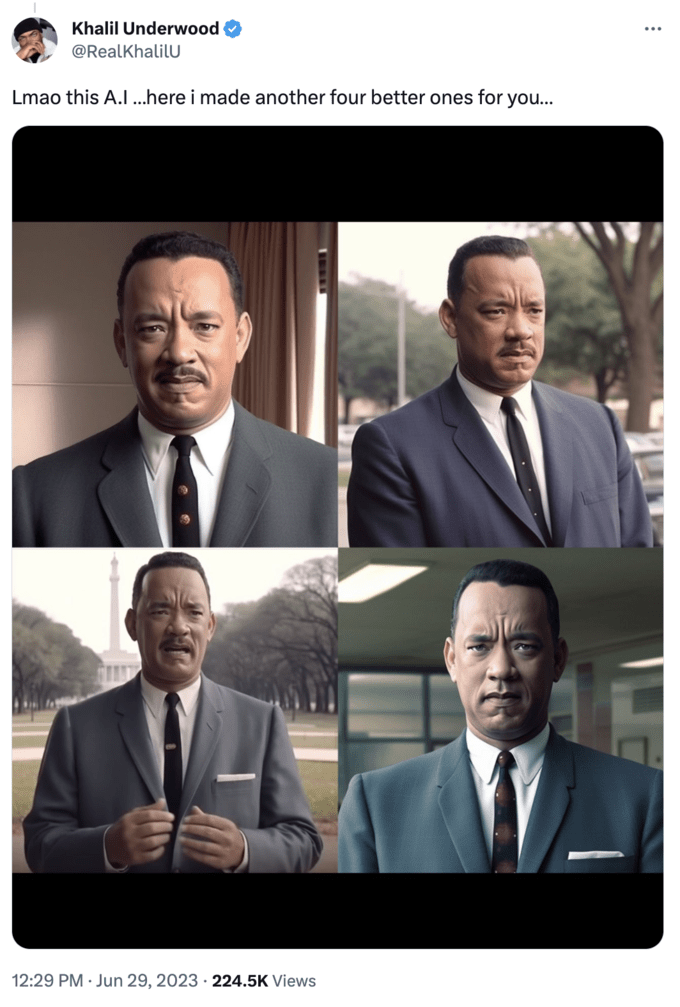 Tom Hanks MLK AI meme Tom Hanks as MLK Netflix Original Know Your Meme