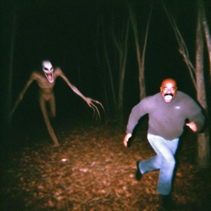 Steve Harvey Being Chased by a Monster 4 AI Steve Harvey / Steve