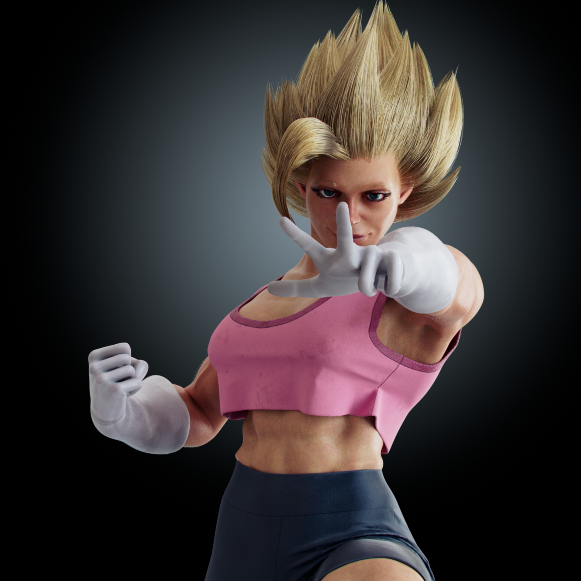 I made Son Bra from Dragon Ball Multiverse in 3D (OC) r/dbz