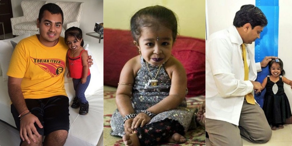 The world's smallest woman, Jyoti Amge, and her husband r