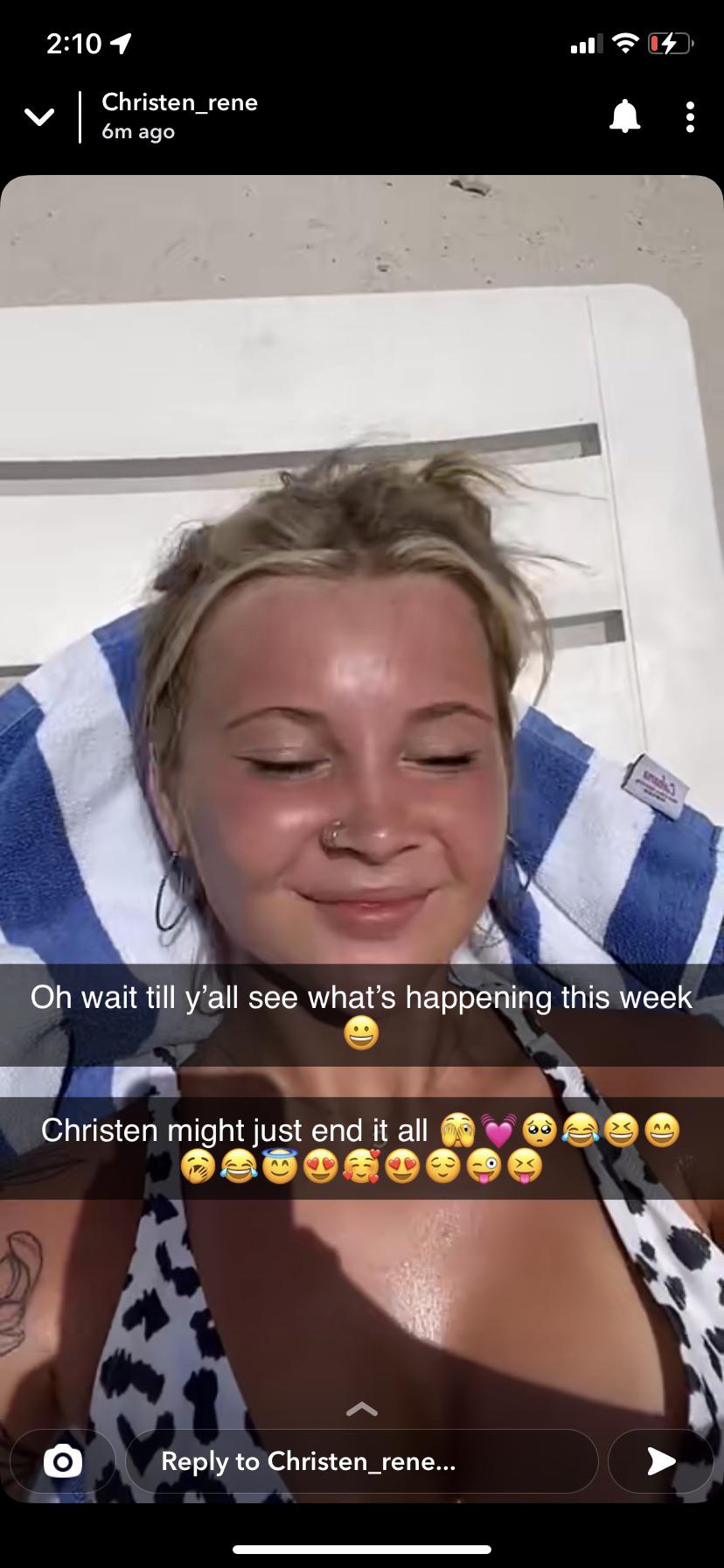 C New snap story r/christenwhitmansnark