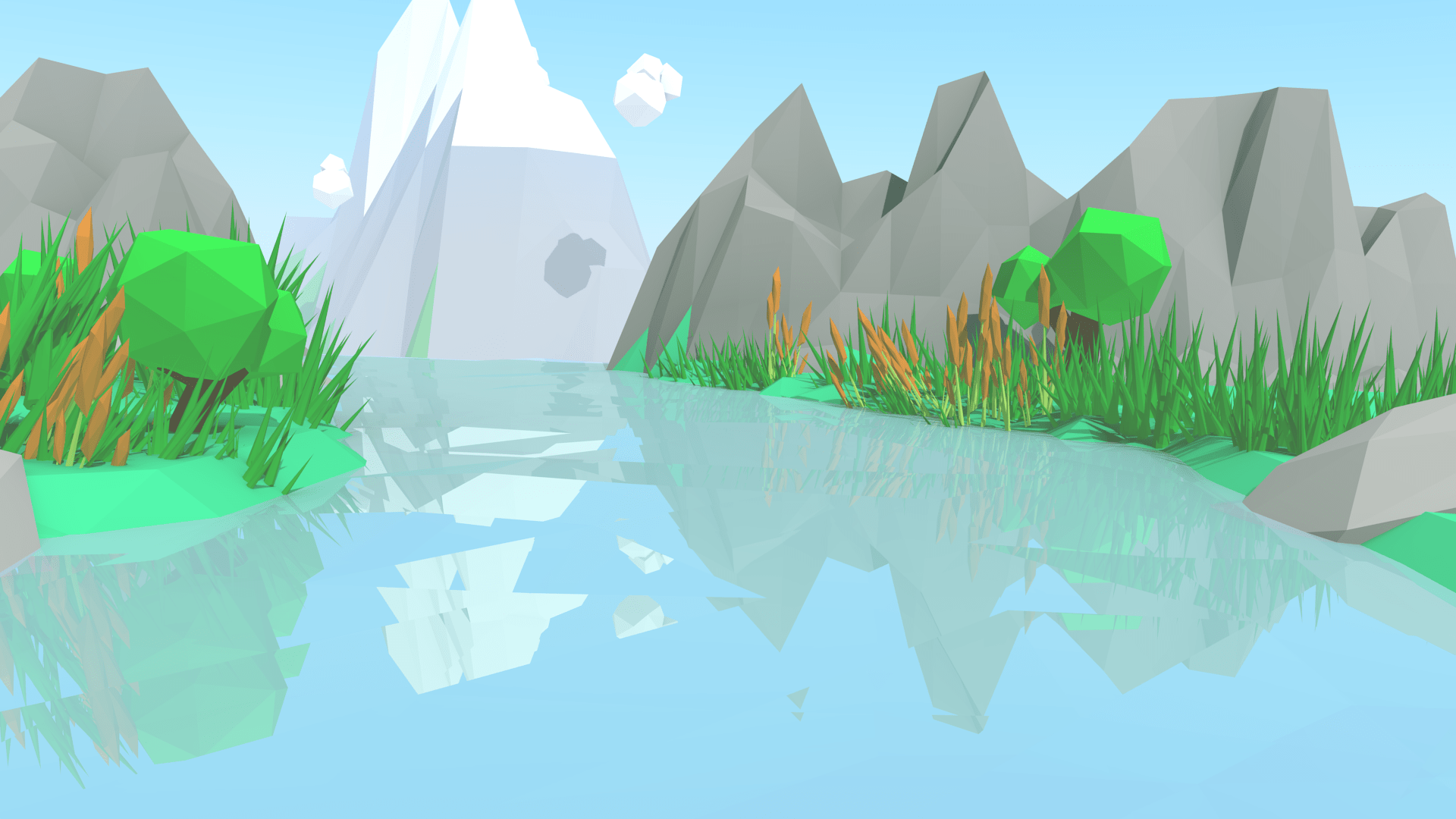 My Second Ever Render, Low Poly blender