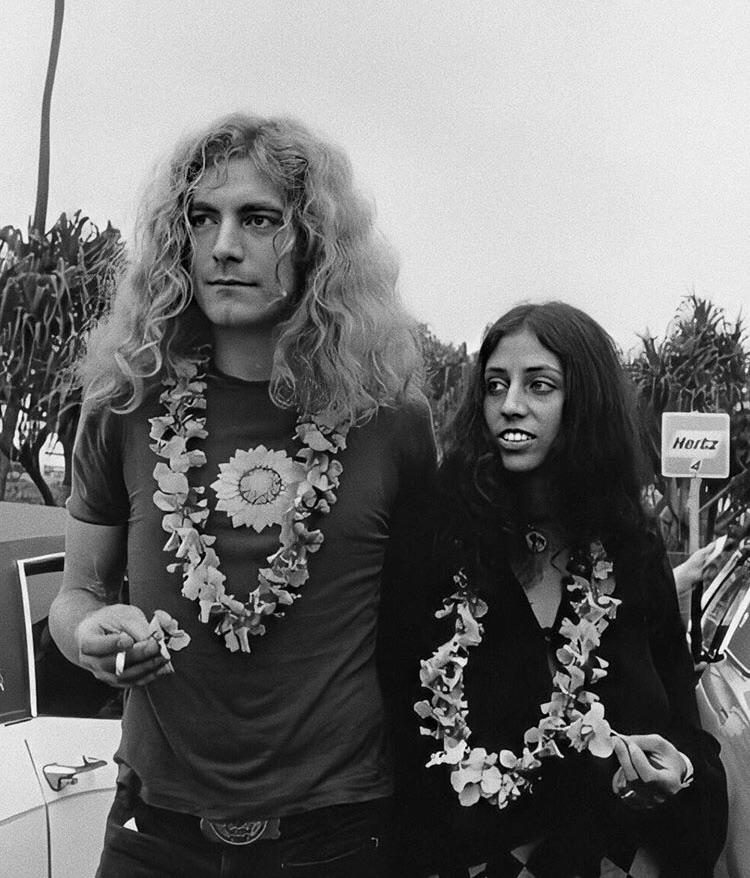 Robert plant with wife, Maureen, in 1971 r/OldSchoolCool
