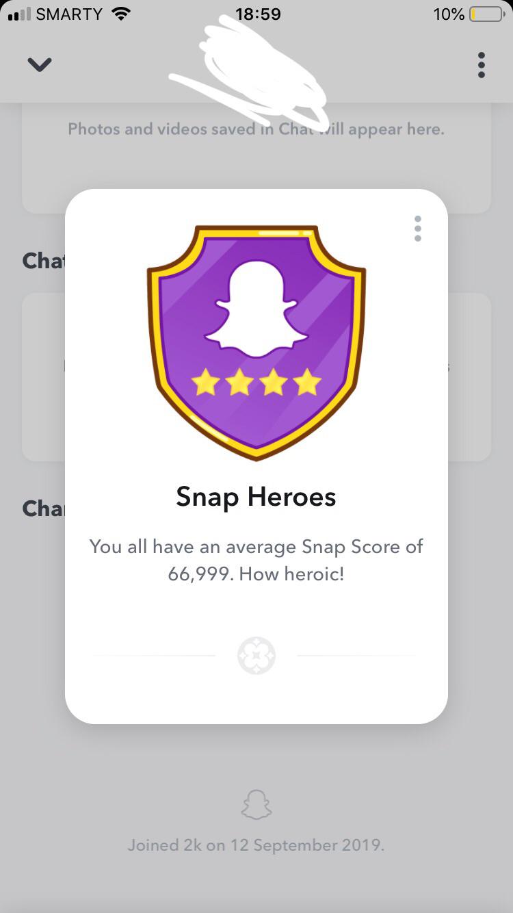 New class group chat has a very nice average snap score.. r/funny