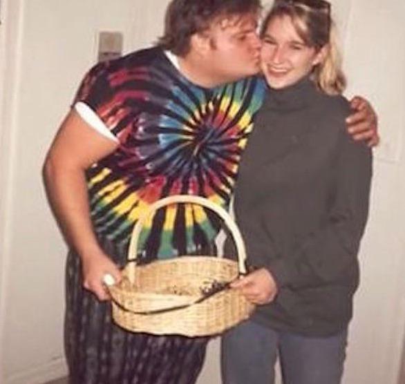 Chris Farley and his exgirlfriend Erin Maroney Fraser (who was the tribute at the end of last