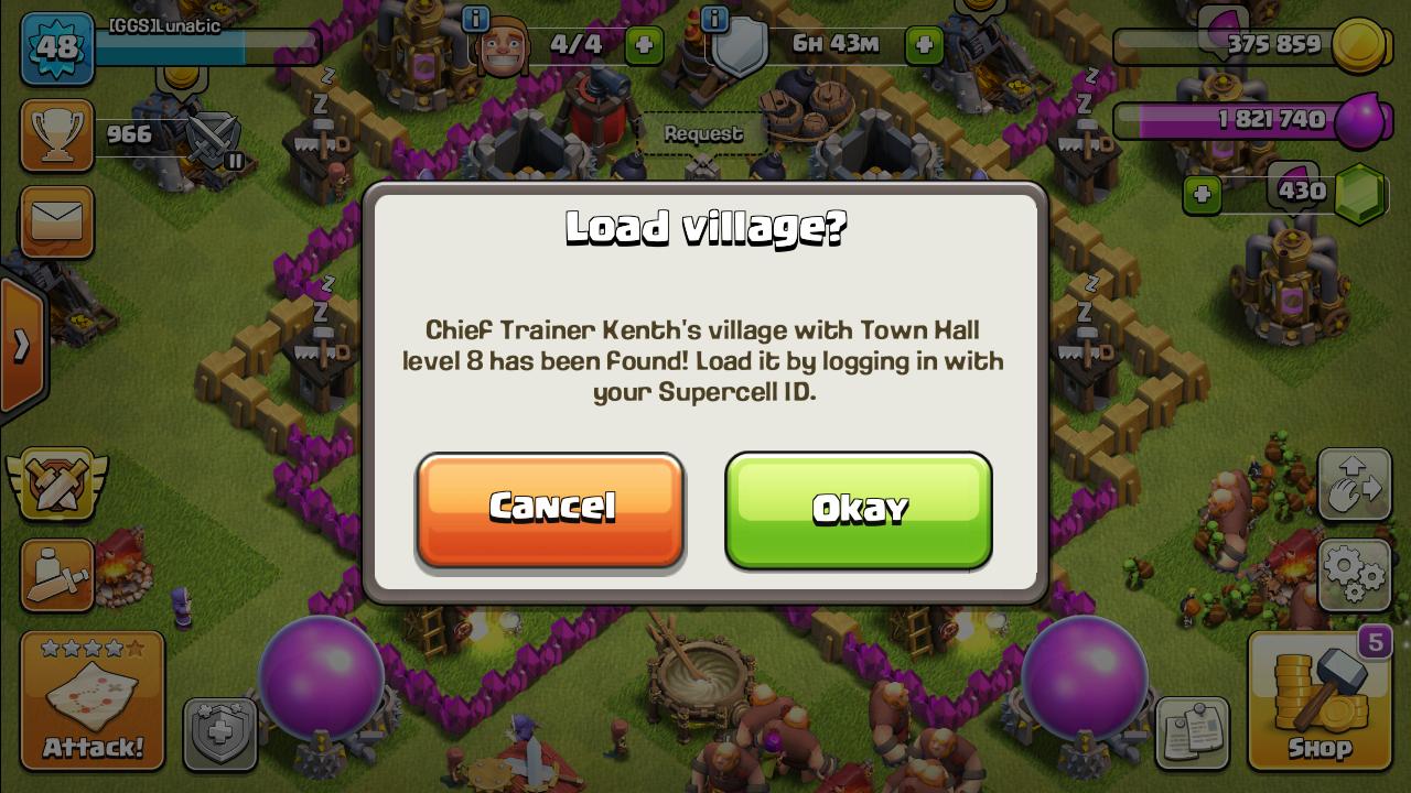 Clash of Clans Connecting Account Failed, Why? Arqade