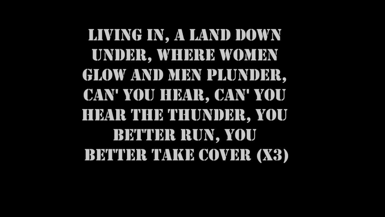 Men At Work Land Down Under Lyrics YouTube