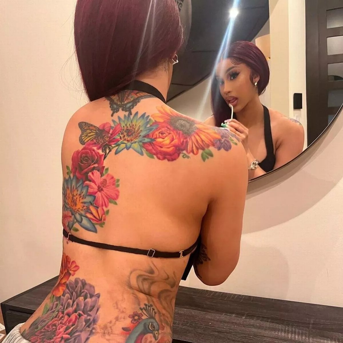 Top more than 66 cardi b face tattoo super hot in.cdgdbentre