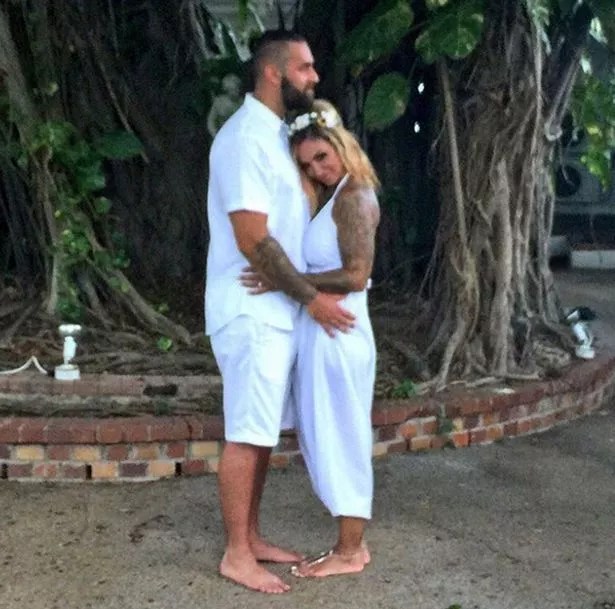 Jodie Marsh's wedding dress revealed Model wore harem pant jumpsuit