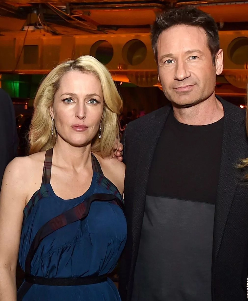Gillian Anderson and David Duchovny arrive at the premiere of Fox's The