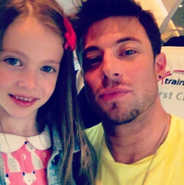 Duncan James and his daughter TianieFinn film a new show together