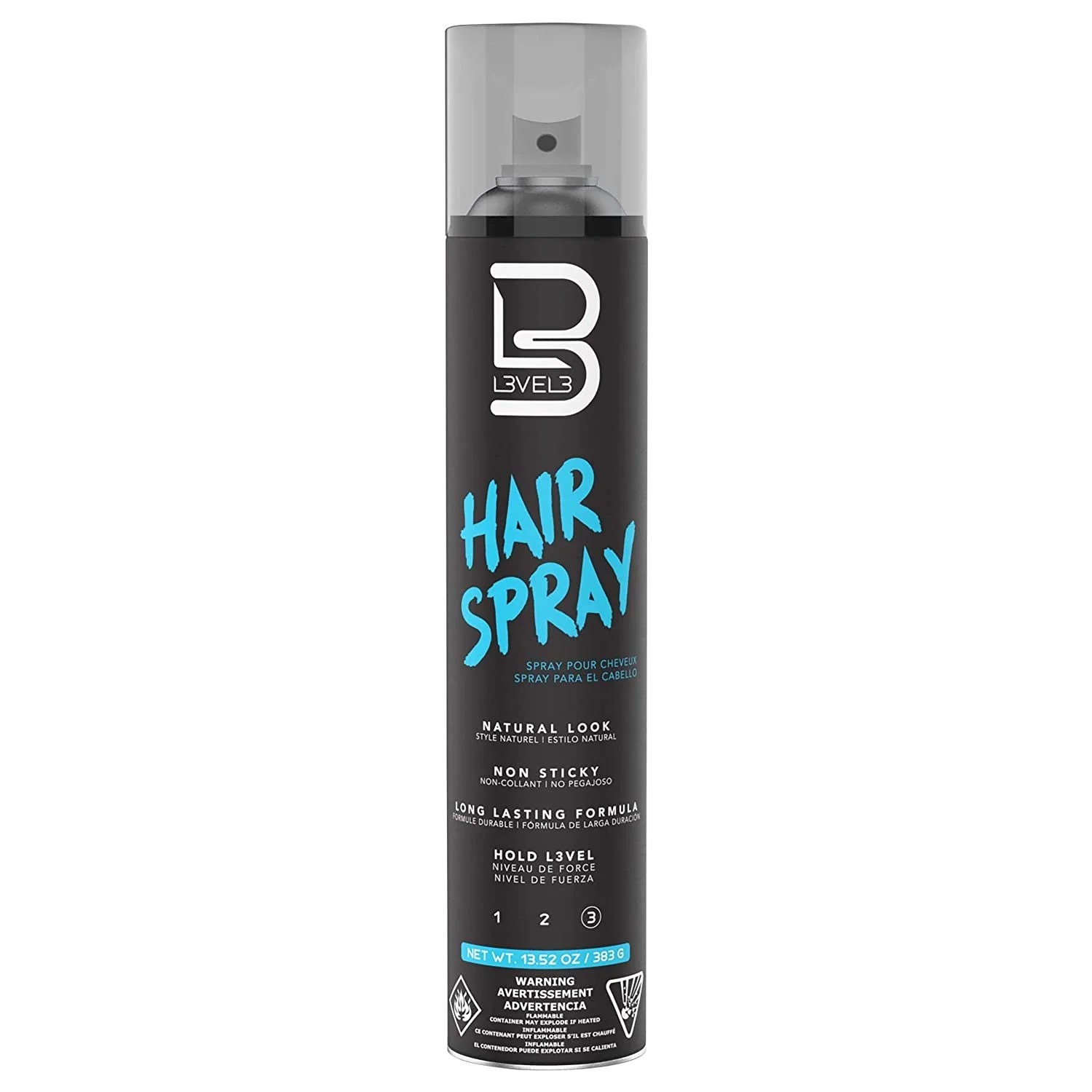 L3 Hairspray Long Lasting and Strong Hold Hairspray Great for Men