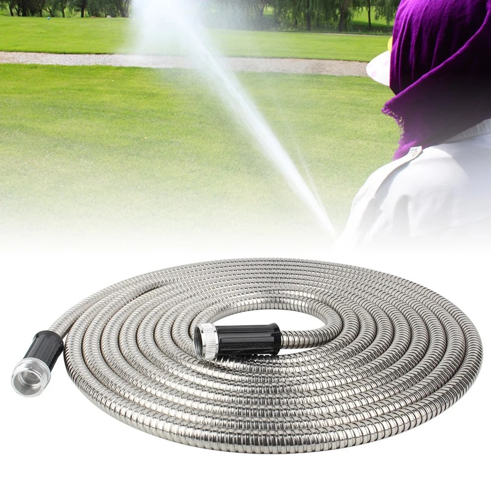 OTVIAP Flexible Hose,304 Stainless Steel Garden Water Hose Nonkink