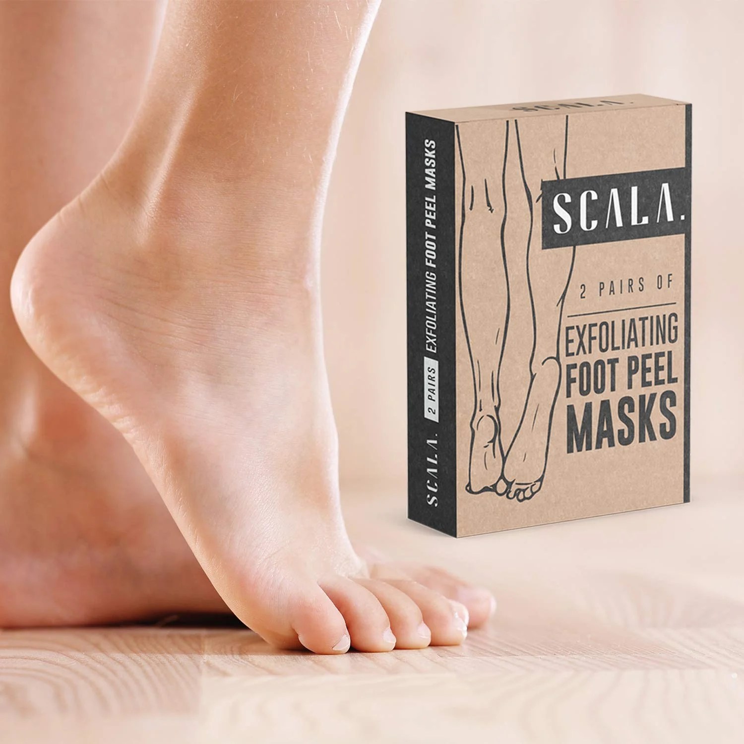 Foot Peel Exfoliating Mask (2 Pairs) for Soft Feet Exfoliant Gel