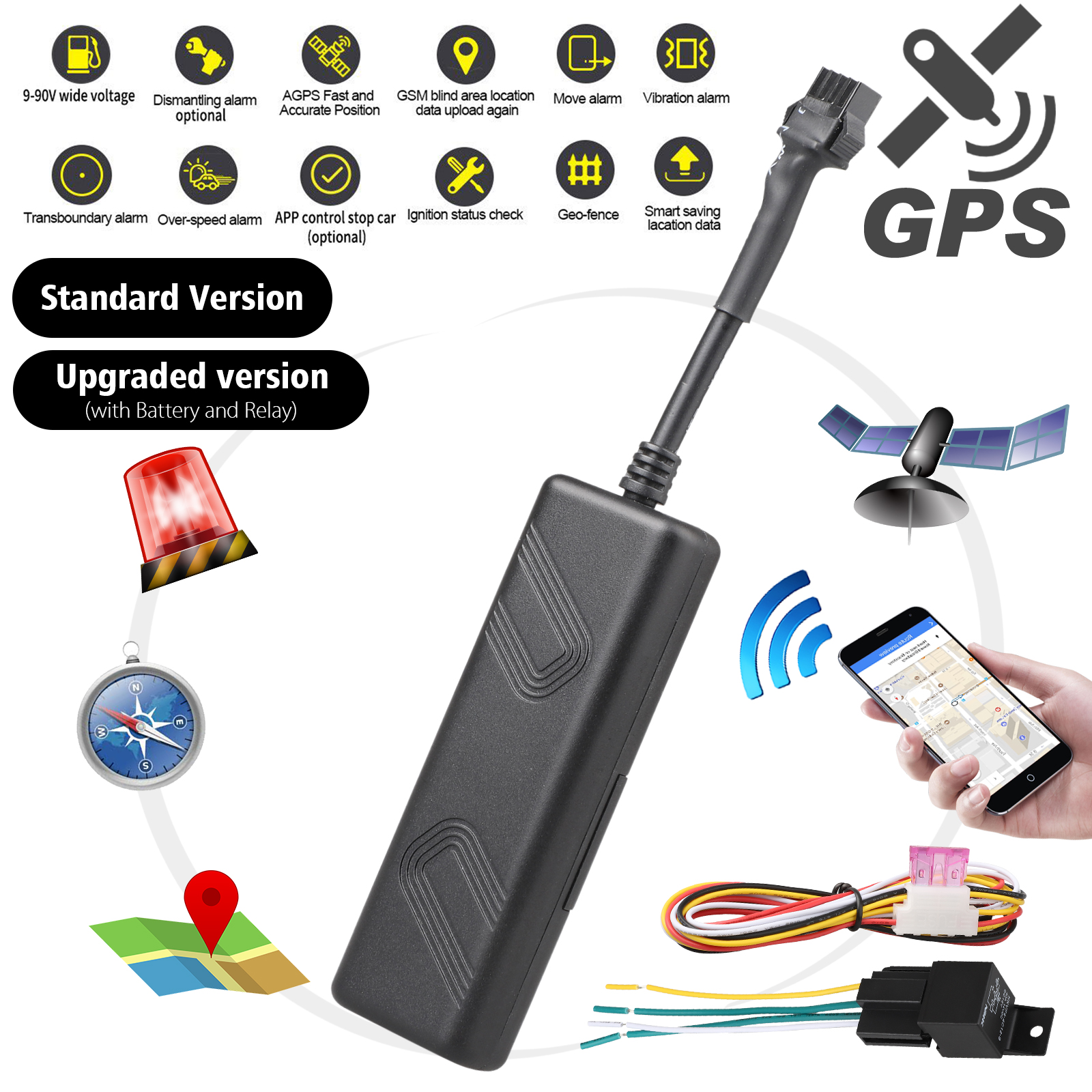 GPS Tracker, EEEkit GPRS GSM Mini Portable AntiTheft Real Time