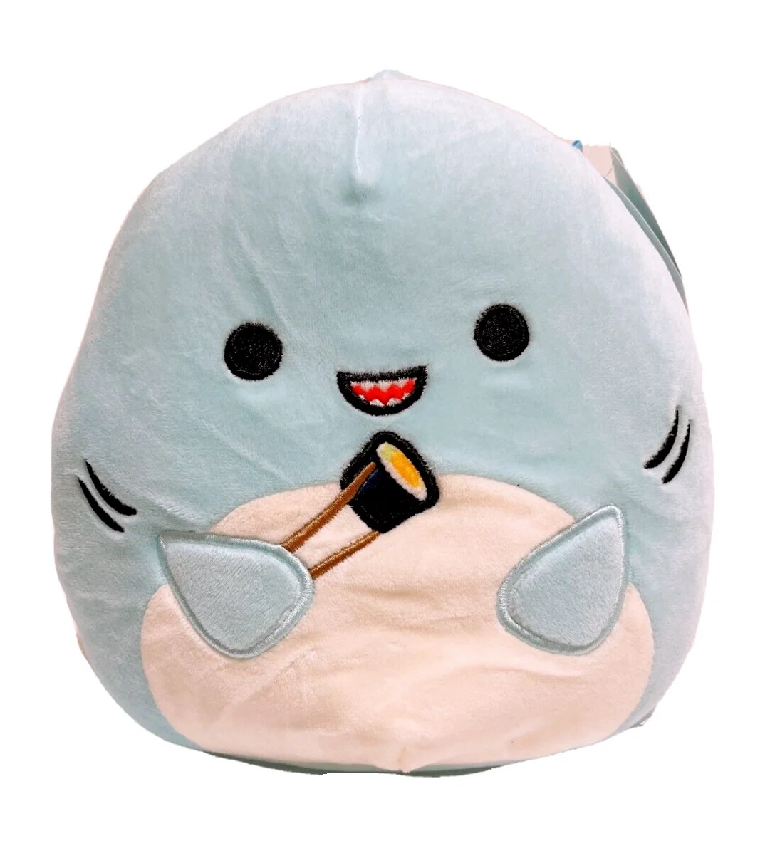 Squishmallow Kellytoy I got That Squad 8" Sharon the Shark with Sushi