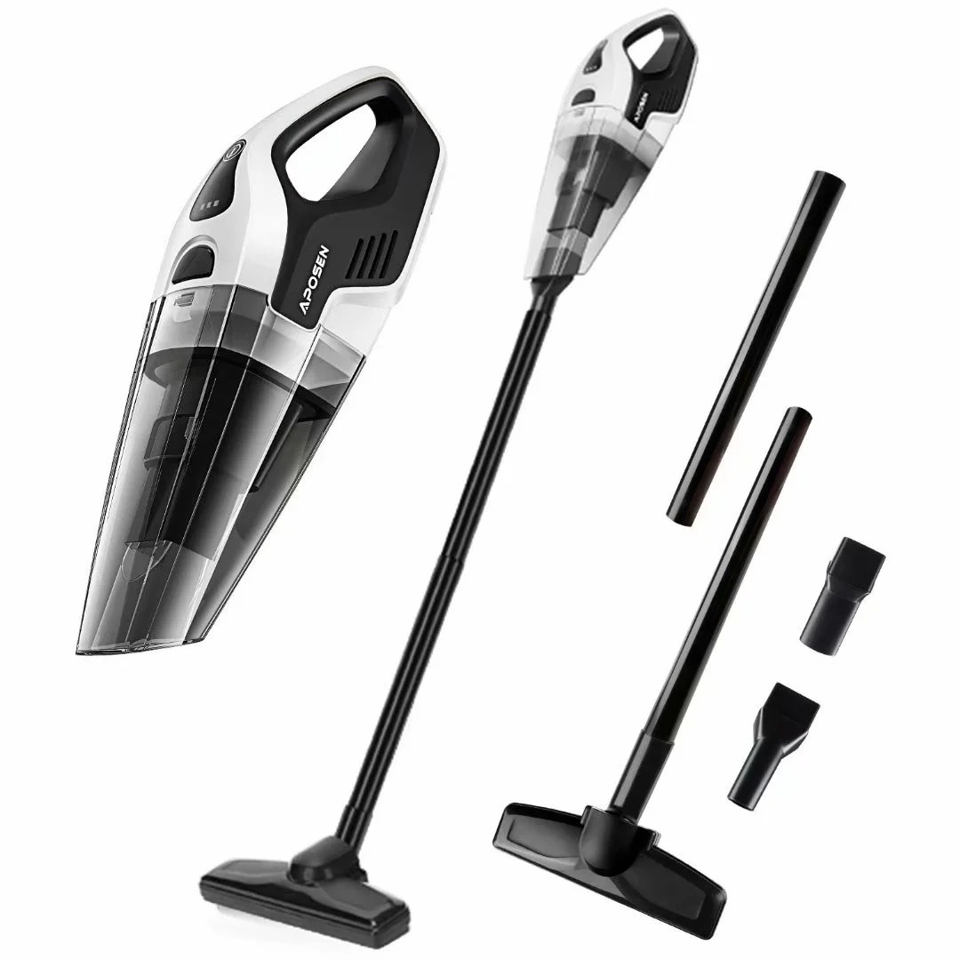 APOSEN Cordless Handheld Car Vacuum Cleaner 2 in 1 Stick Vacuum Wet/Dry