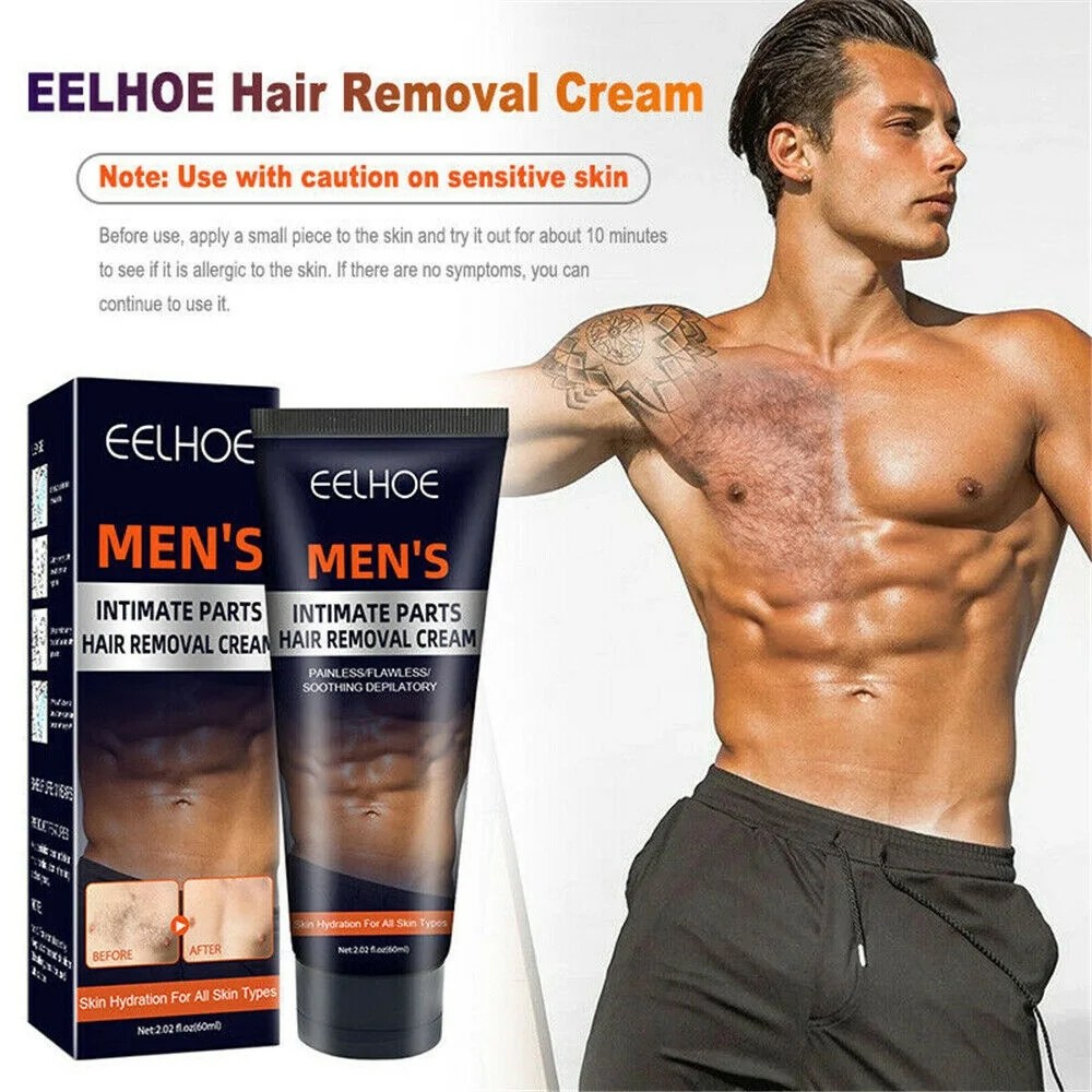 Hair Removal Cream for Men Leg & Pubic & Bikini Hair Removal Premium