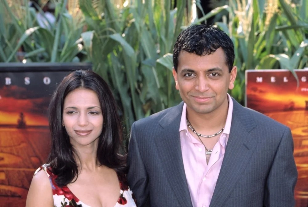 M. Night Shyamalan (Director) And His Wife At Premiere Of Signs Ny