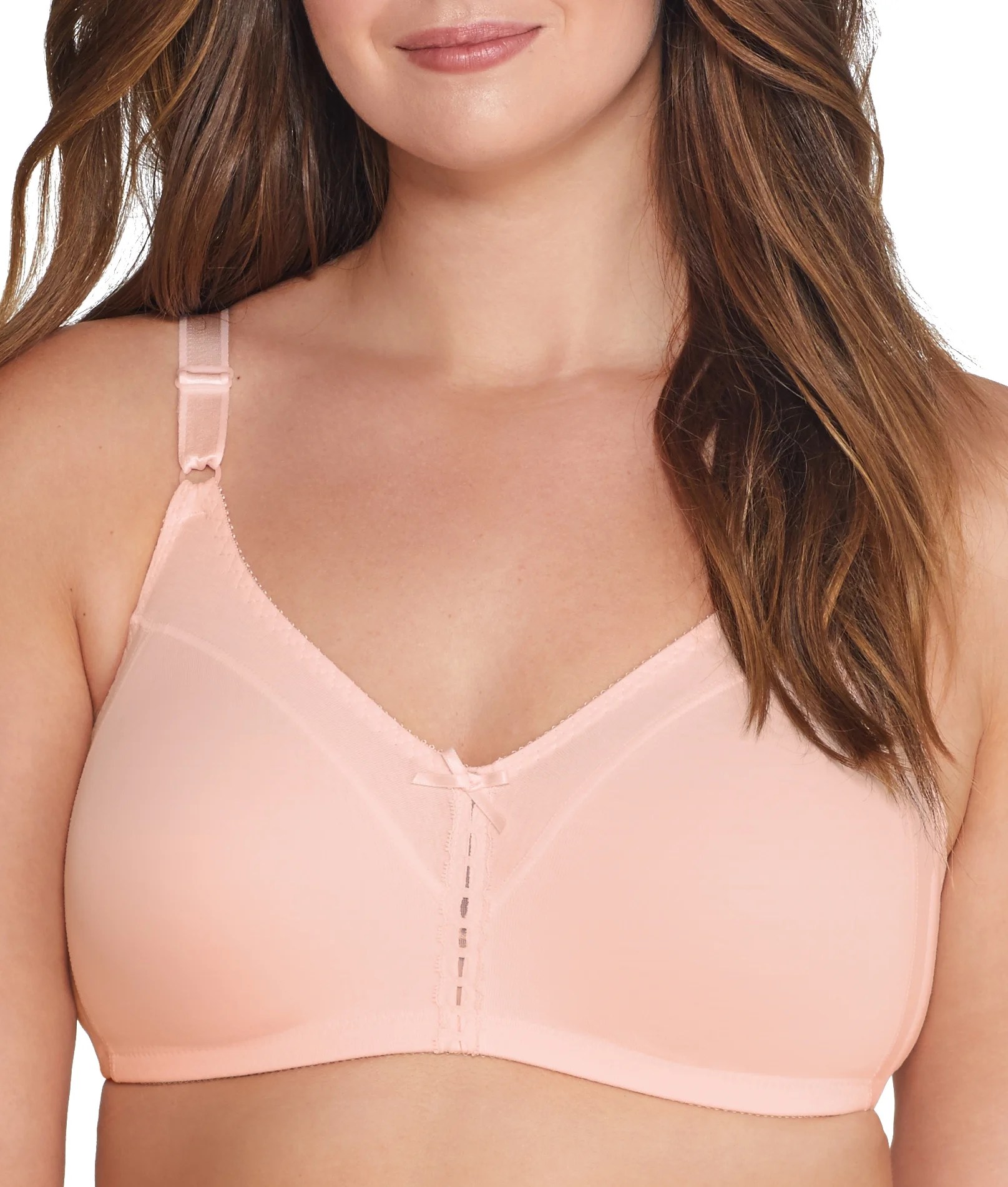 Bali Bali Womens Double Support Cotton WireFree Bra Style3036