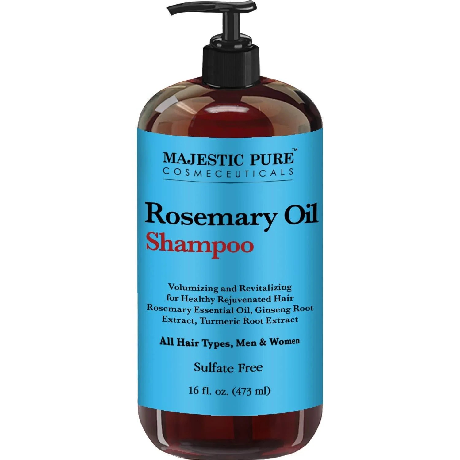 Majestic Pure Rosemary Shampoo, Sulfate Free with Pure Rosemary