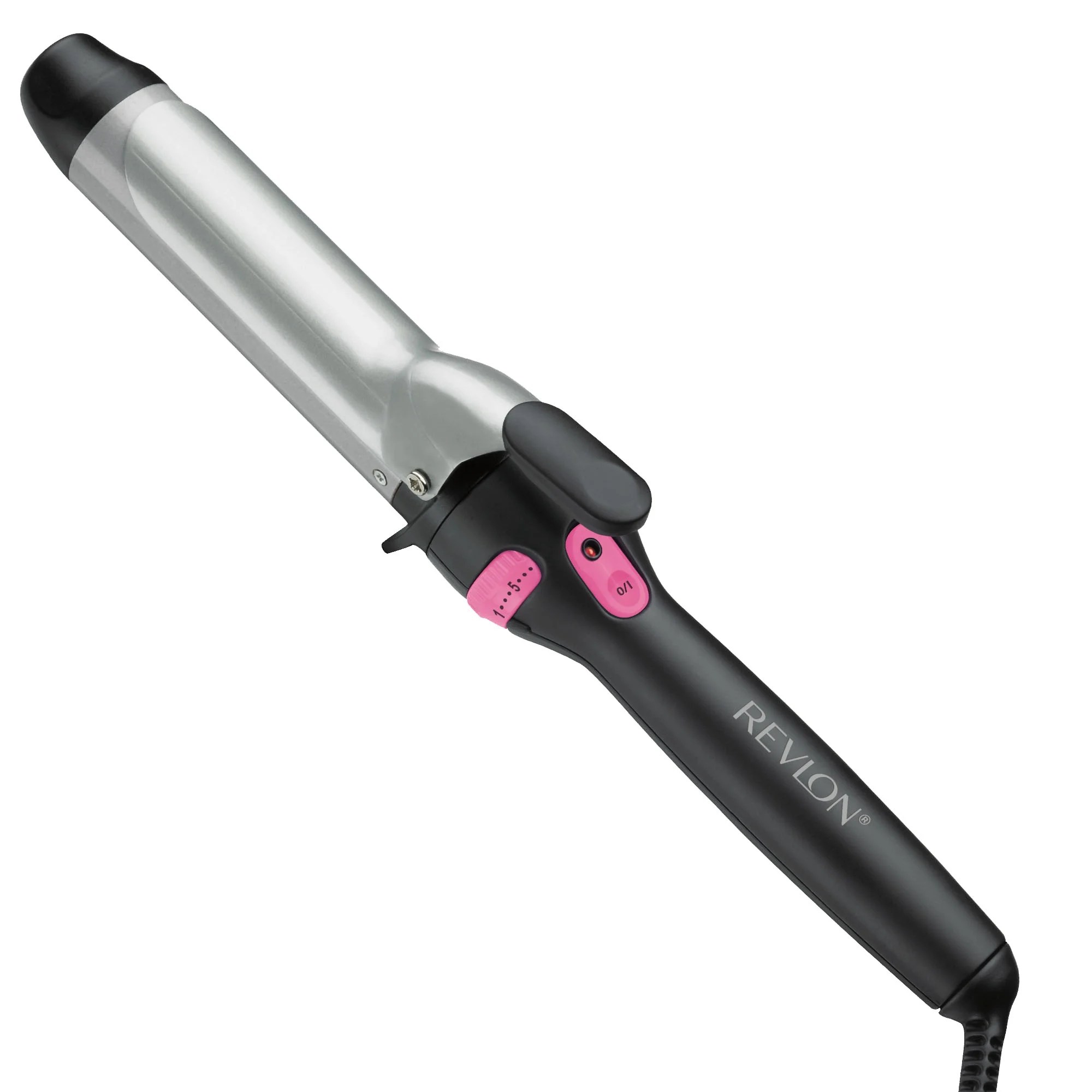Revlon Perfect Heat 1.25" Ceramic Spring Hair Curling Iron, Black