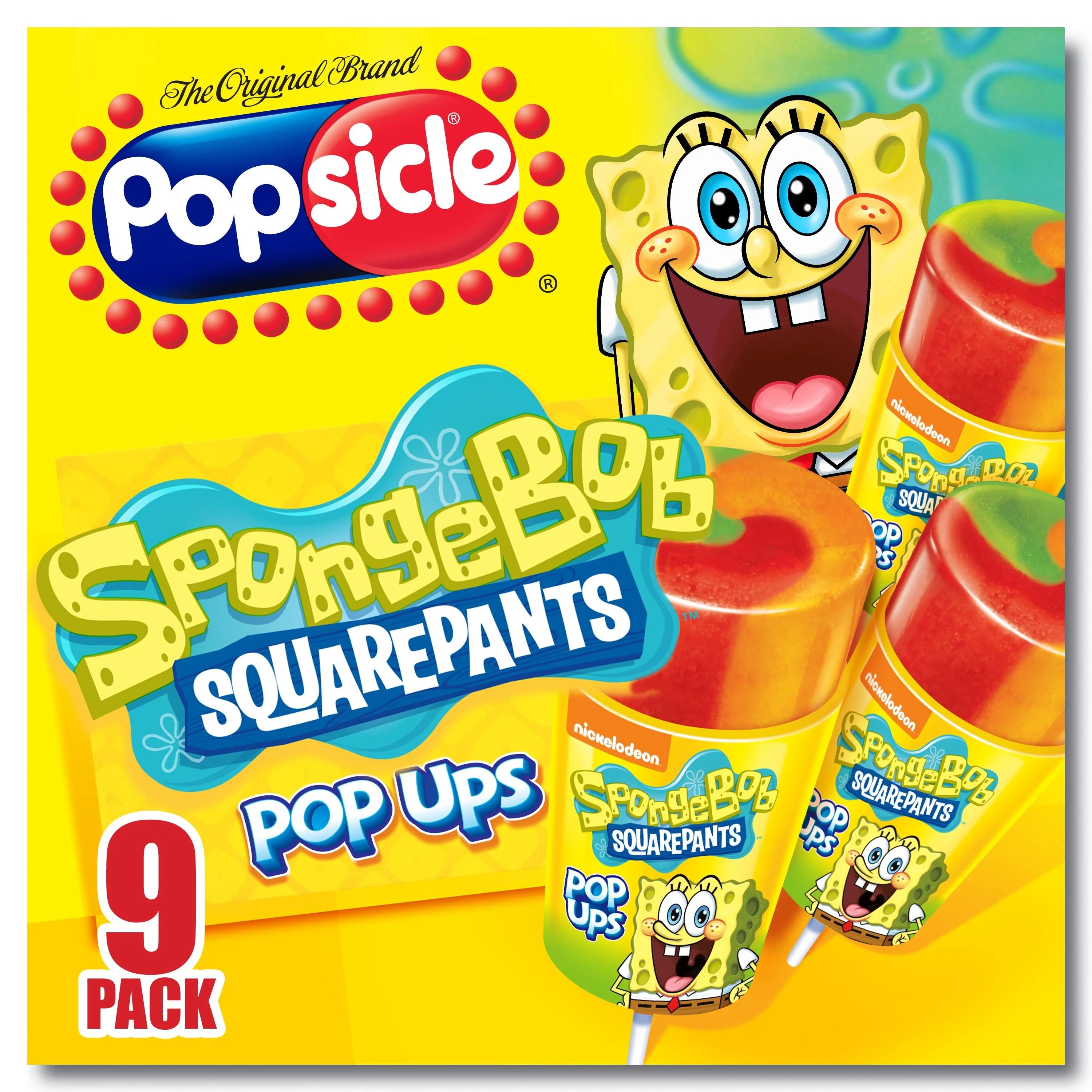 Popsicle Pop Ups Spongebob Squarepants 9 Ct 7D2