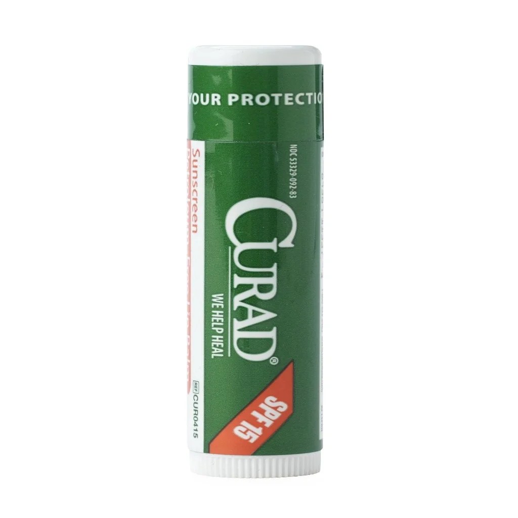 CURAD Lip Balm, SPF 15, 24/Pack