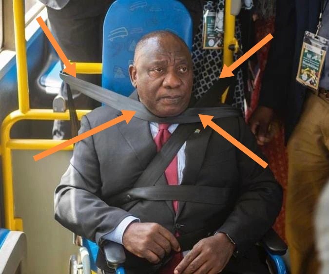 Ramaphosa left people in stitches after his recent pictures in a wheelchair style you 7