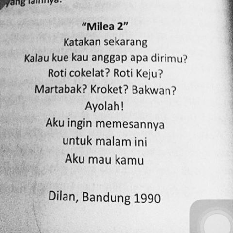 Bagaimana bisa karakter dilan begitu menempel di pikiran milea dan penonton. Kata Kata Dilan Ngucapin Selamat Tidur