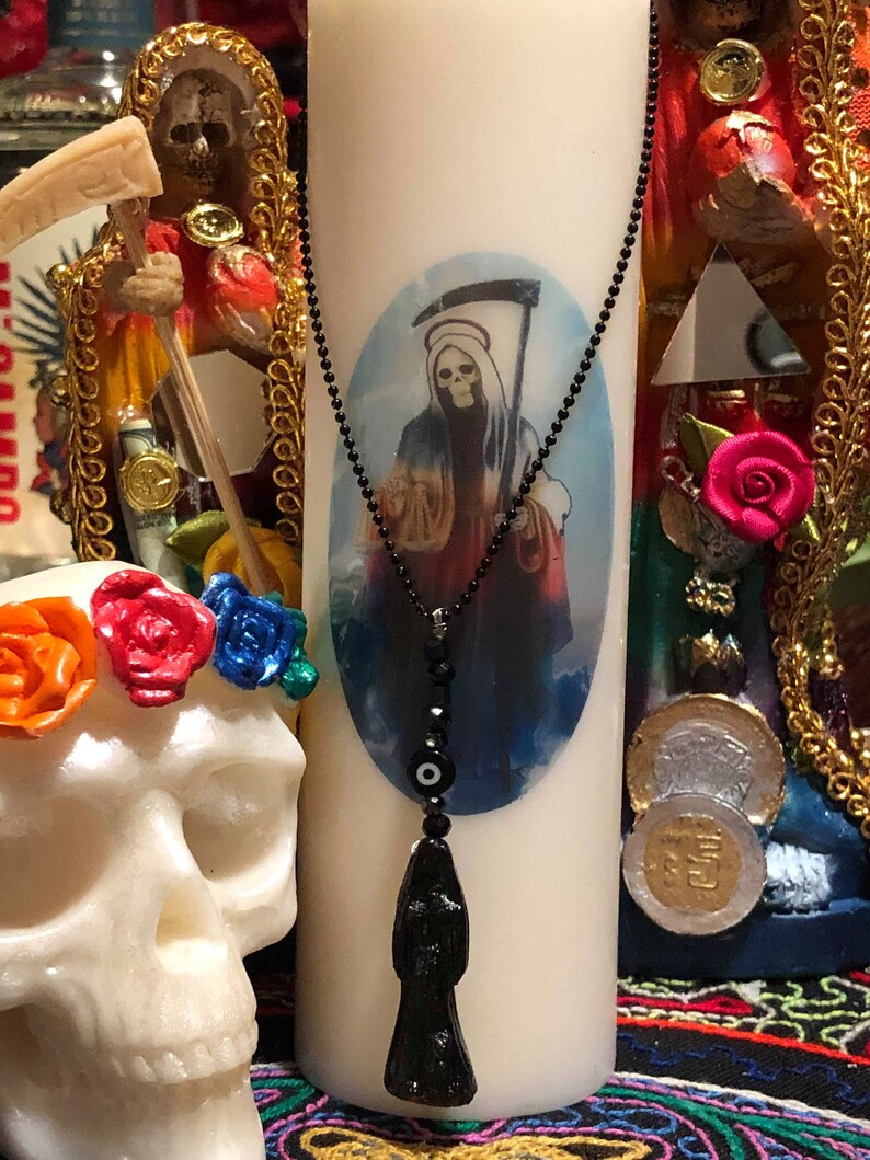 Santa Muerte Protection Amulet Etsy