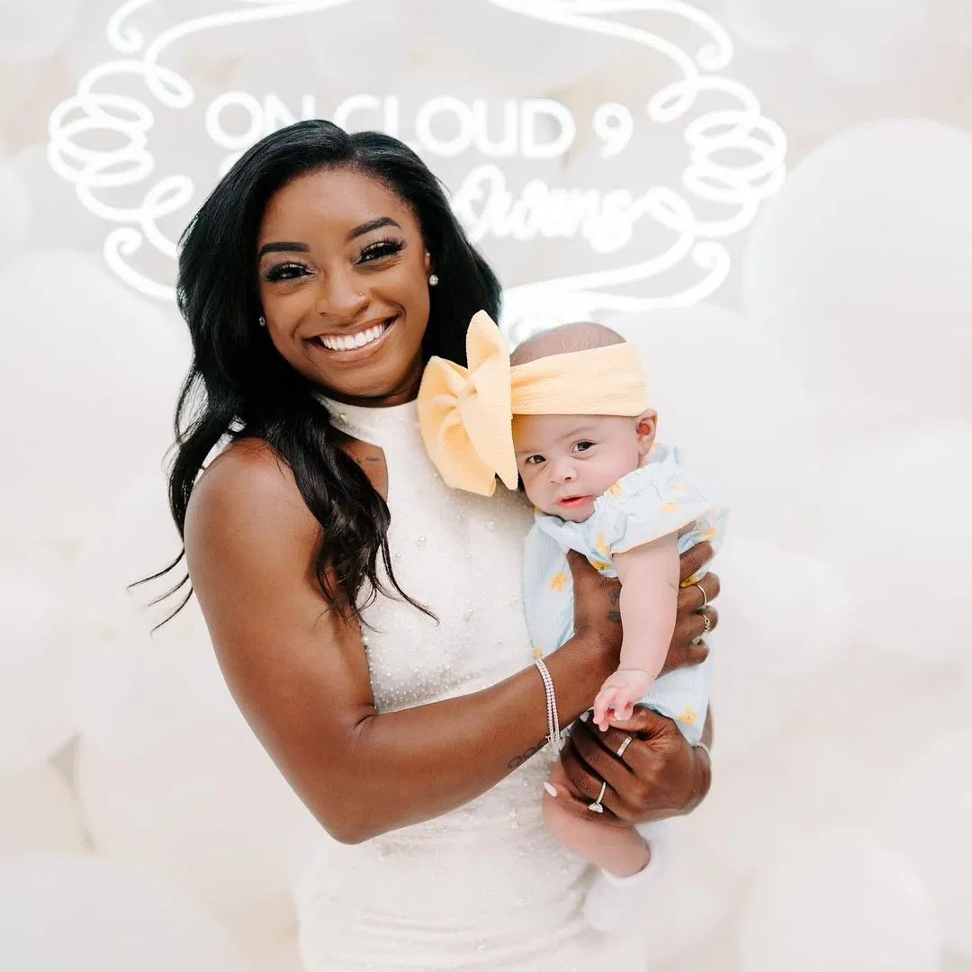 After Recent Health Scare, Simone Biles’ Number 1 Fan Baby Biles Gets to 'Witness History’ at