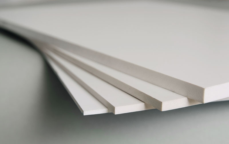 PVC Schaumplattel Classic weiss 10mm plexi4you der