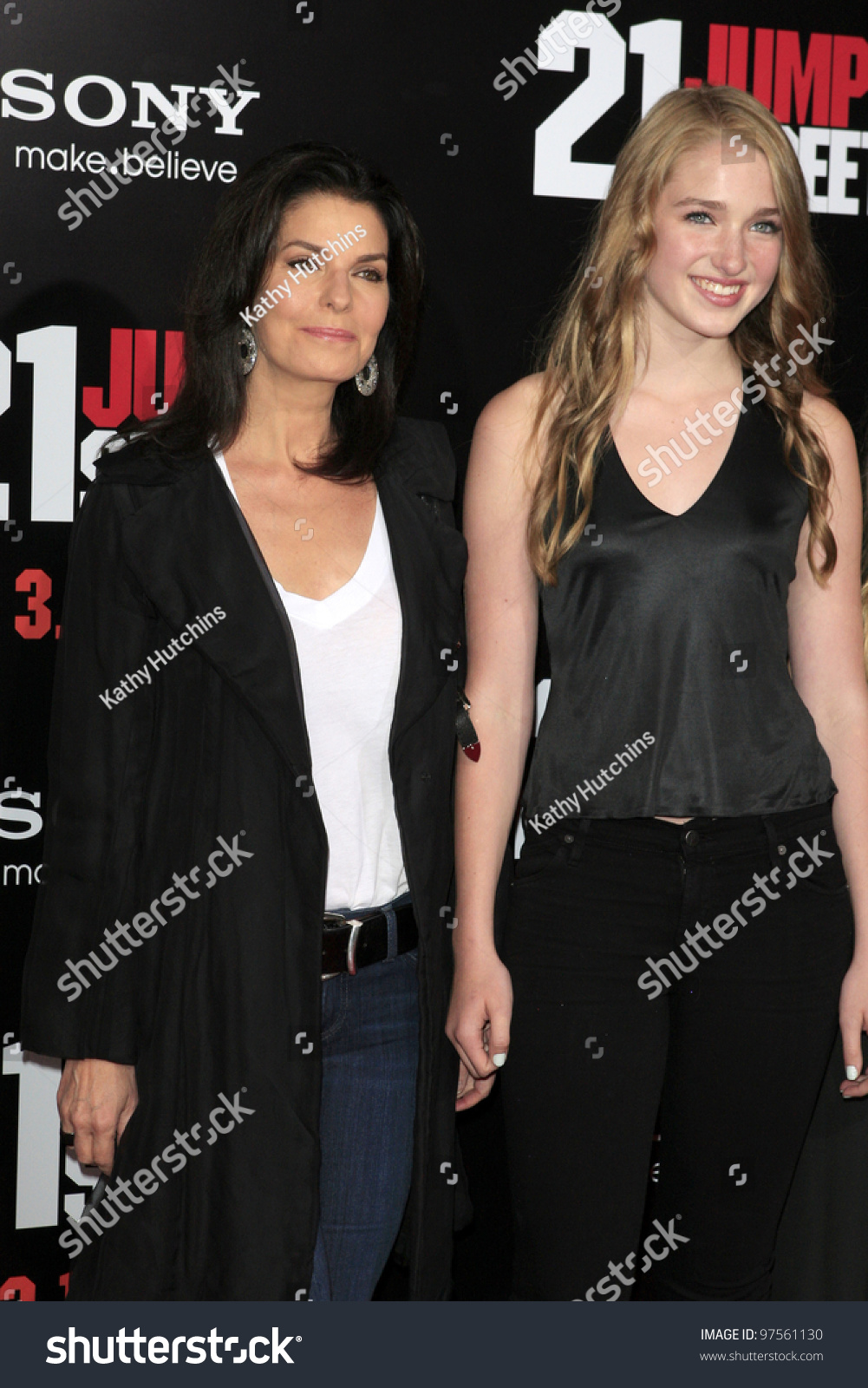 Los Angeles Mar 13 Sela Ward, And Daughter. Arrives At The "21 Jump