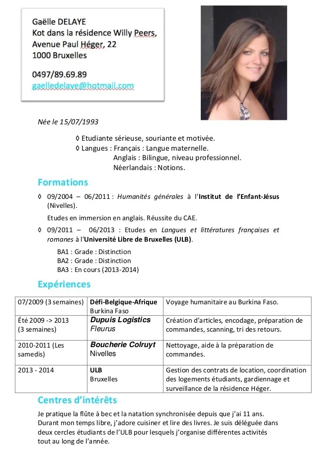 Cv mis à jour (2013)