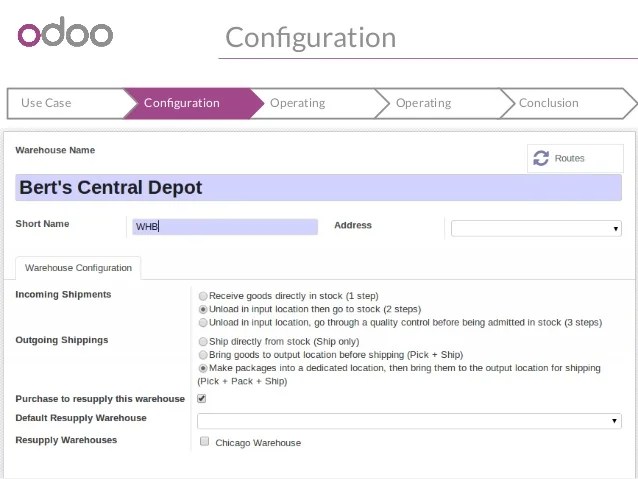 Odoo Warehouse Management